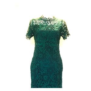 Size Small Green Embroidered Metisu Dress.